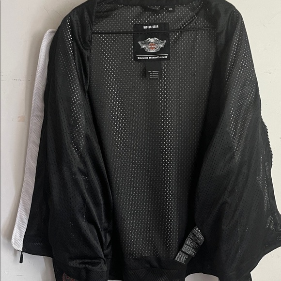 Harley-Davidson® Men's Bar & Shield Logo Mesh Jacket White Sz 2XL - Picture 10 of 14